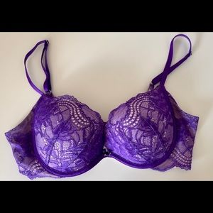 Victoria secret purple lace bra